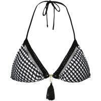watercult Vintage Checks Bikini Oberteil Damen black-offwhite watercult Vintage Checks Bikini Oberteil Damen black-offwhite