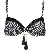 watercult Vintage Checks Bikini Oberteil Damen black-offwhite watercult Vintage Checks Bikini Oberteil Damen black-offwhite