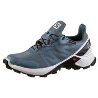 Salomon Supercross GTX W Trailrunning Schuhe Damen bluestone-white-india ink Salomon Supercross GTX W Trailrunning Schuhe Damen bluestone-white-india ink