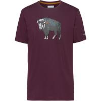 Columbia Muir Pass T-Shirt Herren black cherry-range roam pattern Columbia Muir Pass T-Shirt Herren black cherry-range roam pattern