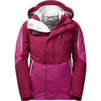 Jack Wolfskin CROSSWIND 3IN1 JACKET Kinder DARK RUBY Jack Wolfskin CROSSWIND 3IN1 JACKET Kinder DARK RUBY