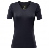 Devold - Breeze Woman T-Shirt V-Neck - Merinounterwäsche Gr L;M;S;XL;XS grau/weiß;schwarz;blau Black Devold - Breeze Woman T-Shirt V-Neck - Merinounterwäsche Gr L;M;S;XL;XS grau/weiß;schwarz;blau Black