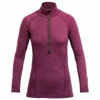 Devold - Running Woman Zip Neck - Laufshirt Gr L;M;S;XS lila/rosa Plum Devold - Running Woman Zip Neck - Laufshirt Gr L;M;S;XS lila/rosa Plum