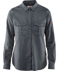 Fjällräven Övik Travel Longsleeve Shirt Women - Reisebluse - dusk dark grey - Gr.M Fjällräven Övik Travel Longsleeve Shirt Women - Reisebluse - dusk dark grey - Gr.M