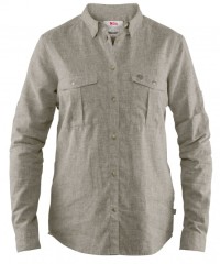 Fjällräven Övik Travel Longsleeve Shirt Women - Reisebluse - fog grey - Gr.M Fjällräven Övik Travel Longsleeve Shirt Women - Reisebluse - fog grey - Gr.M