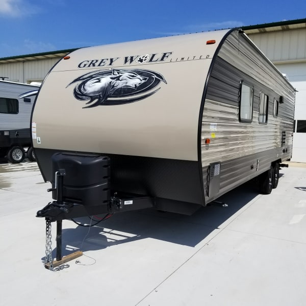 2018 grey wolf bunkhouse Travel Trailer available for rent in Ludington, Michigan