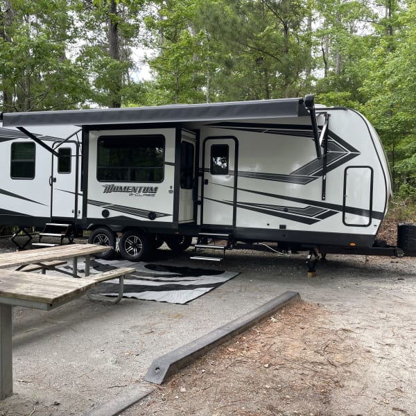 2022 Grand Design Momentum Toy Hauler Travel Trailer available for rent in Anderson, South Carolina