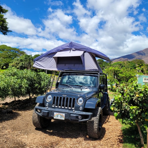 2018 Jeep Wrangler Truck Camper available for rent in Kahului, Hawaii