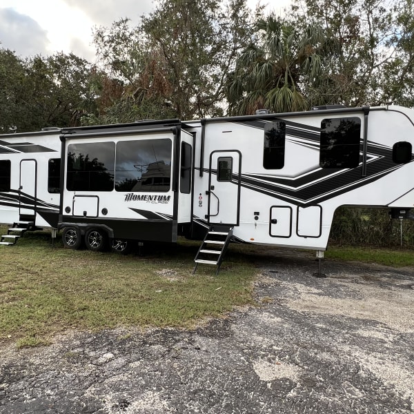 2022 Grand Design Momentum Toy Hauler Fifth Wheel available for rent in Palmetto, Florida