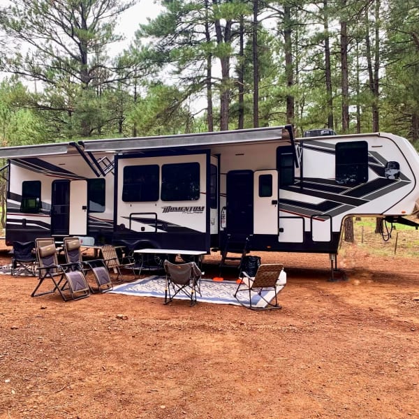 2022 Grand Design Momentum M-Class Toy Hauler Fifth Wheel available for rent in Phoenix, Arizona