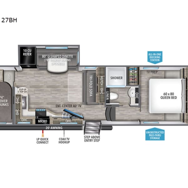 2024 Grand Design Reflection 100 27BH Fifth Wheel available for rent in Fessenden, North Dakota