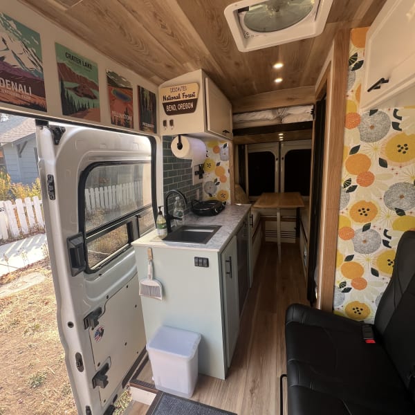 2023 Ford Transit Class B available for rent in Bend, Oregon