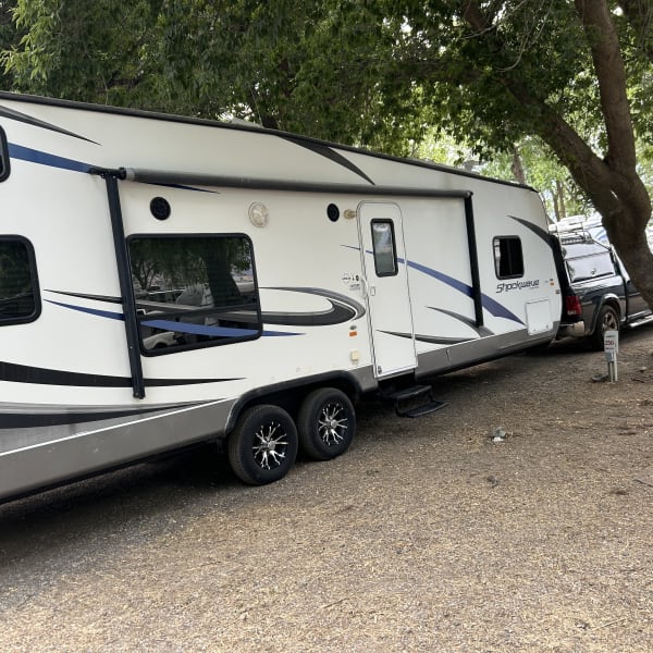 2014 Forest River Shockwave Toy Hauler available for rent in Oliver, British Columbia