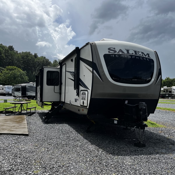 2022 Forest River Salem Hemisphere Travel Trailer available for rent in Candler, North Carolina