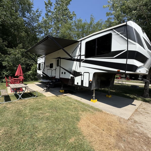 2022 Heartland RVs Fuel Toy Hauler Fifth Wheel available for rent in Saint Johns, Michigan