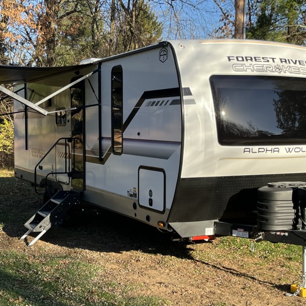 2025 Forest River Cherokee Alpha Wolf Travel Trailer available for rent in Black River Falls, Wisconsin