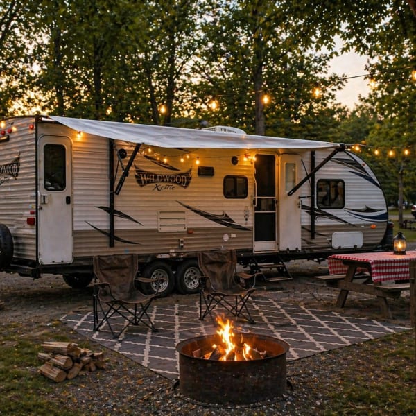 2015 Forest River Wildwood X-Lite Travel Trailer available for rent in Mecosta, Michigan