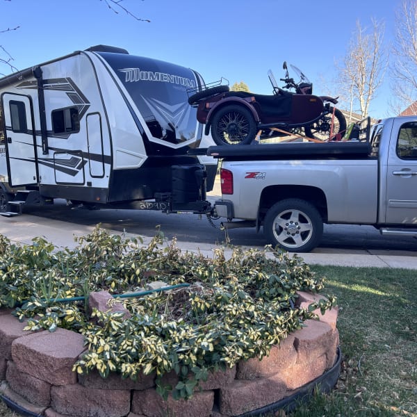2022 Grand Design Momentum Toy Hauler Travel Trailer available for rent in Littleton, Colorado
