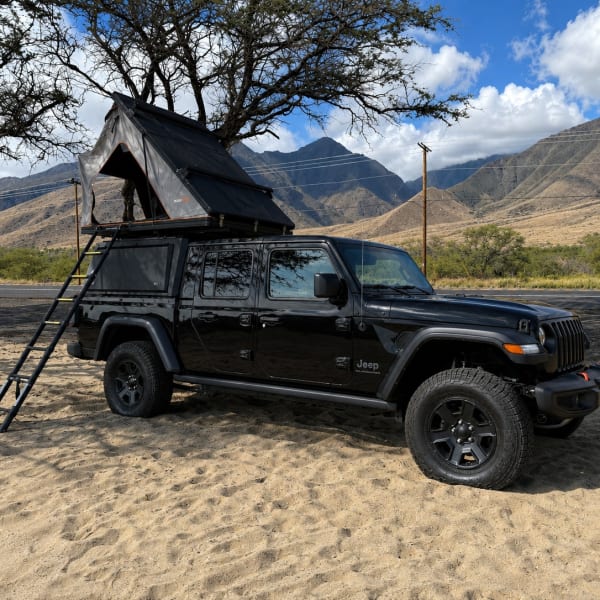 2026 Jeep Gladiator Truck Camper available for rent in Kahului, Hawaii