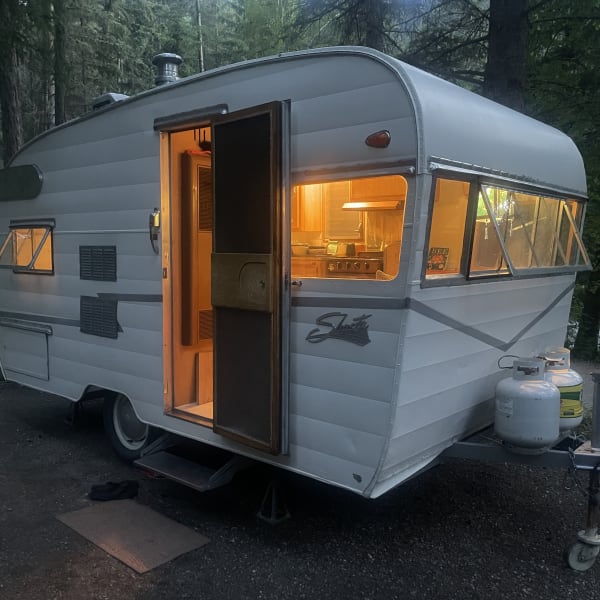 1958 Shasta Airflyte Travel Trailer available for rent in Invermere, British Columbia