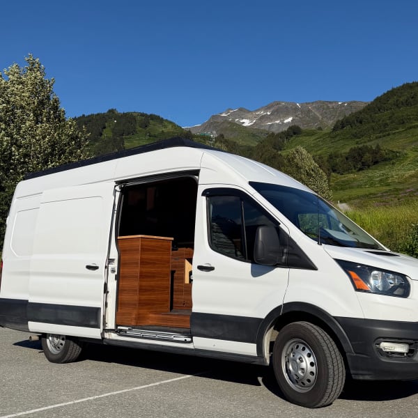 2023 Ford Transit Class B available for rent in Anchorage, Alaska