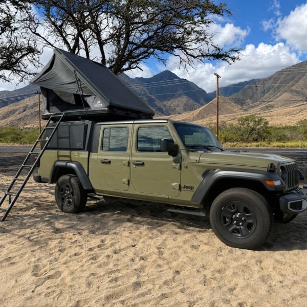 2026 Jeep Gladiator Truck Camper available for rent in Kahului, Hawaii