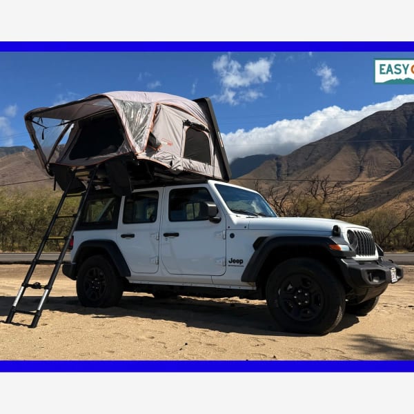 2025 Jeep Wrangler Truck Camper available for rent in Kahului, Hawaii