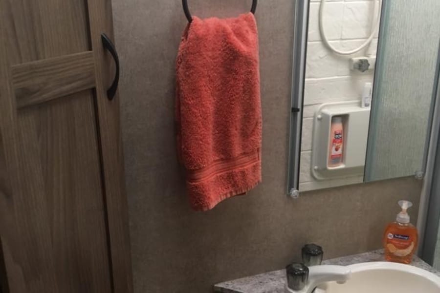 Bathroom with storage