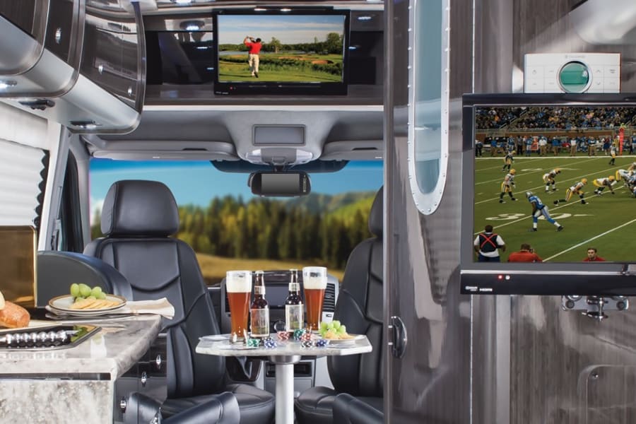 Internet based TV through onboard ROKU