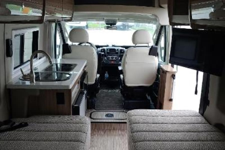 Internal view from rear of coach

