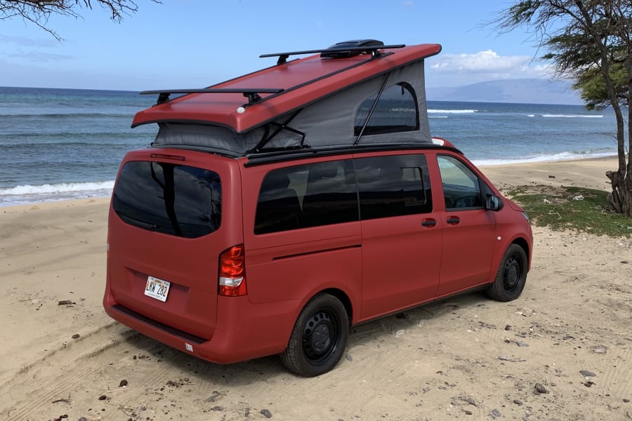 Rear Quarter View with Top Popped