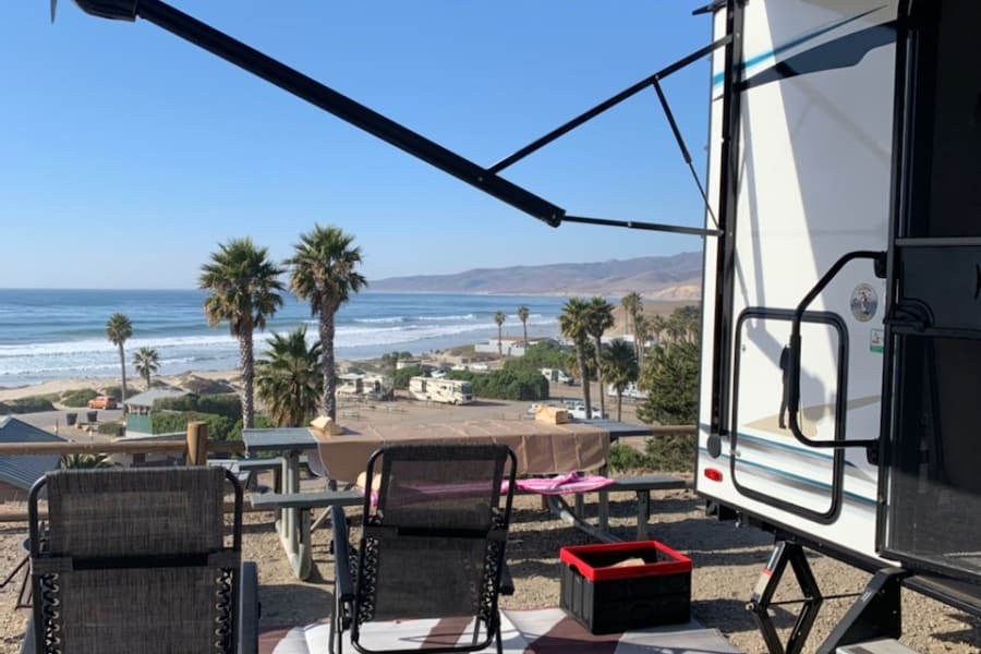Jalama beach view. North of Santa Barbara.