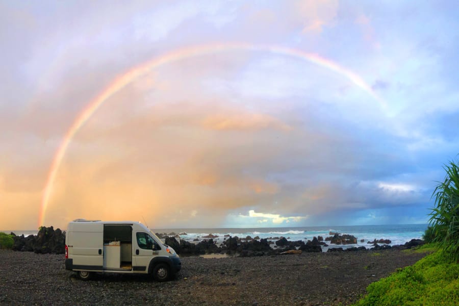 Find the campervan at the end of the rainbow :)