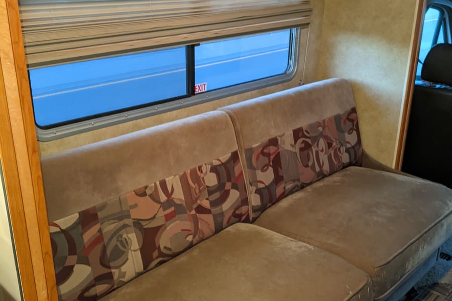 Sofa that folds down to 48"x70" bed, sleeps 2
