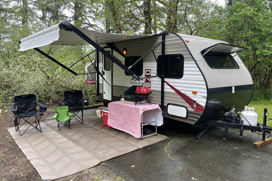 One of the best feelings, getting settled in at the campsite!