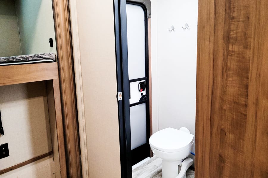 Bunkhouse Bathroom Exterior Door