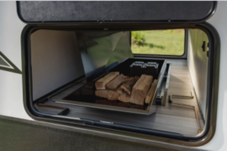 Basement storage with pull out drawer