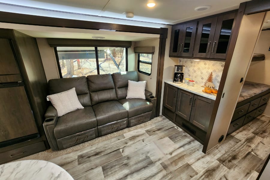 Enjoy the nice large window on your camp-side.