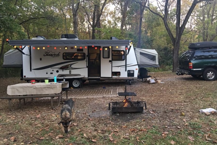Front and rear bunks extended
