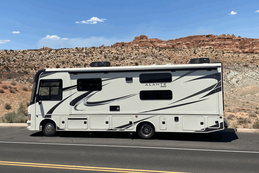 Our RV in Arches National Park