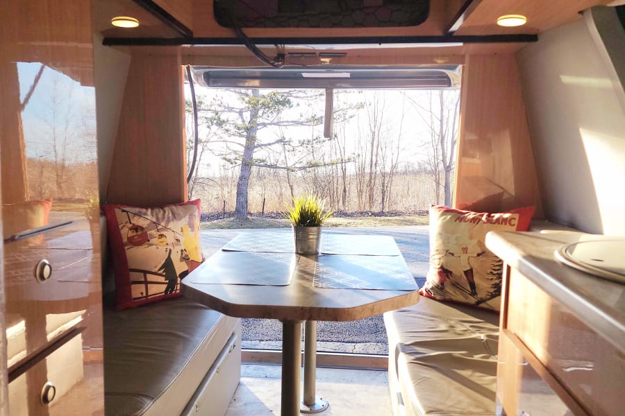 When the back hatch opens, it now serves as a big awning too !