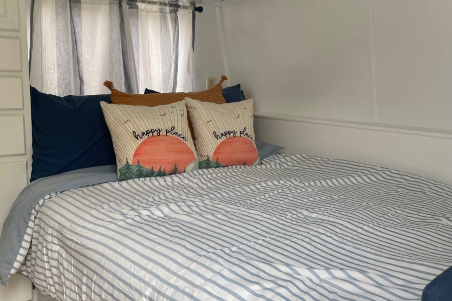 Dinette converted into double bed