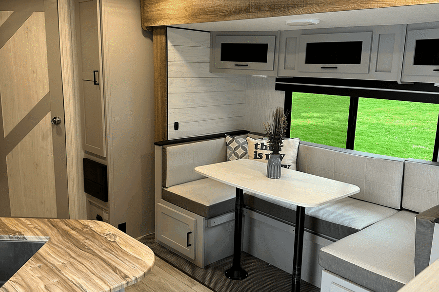 Dinette folds into bed
