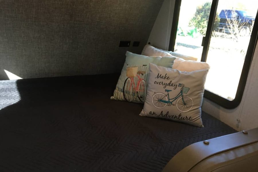 Comfortable queen bed