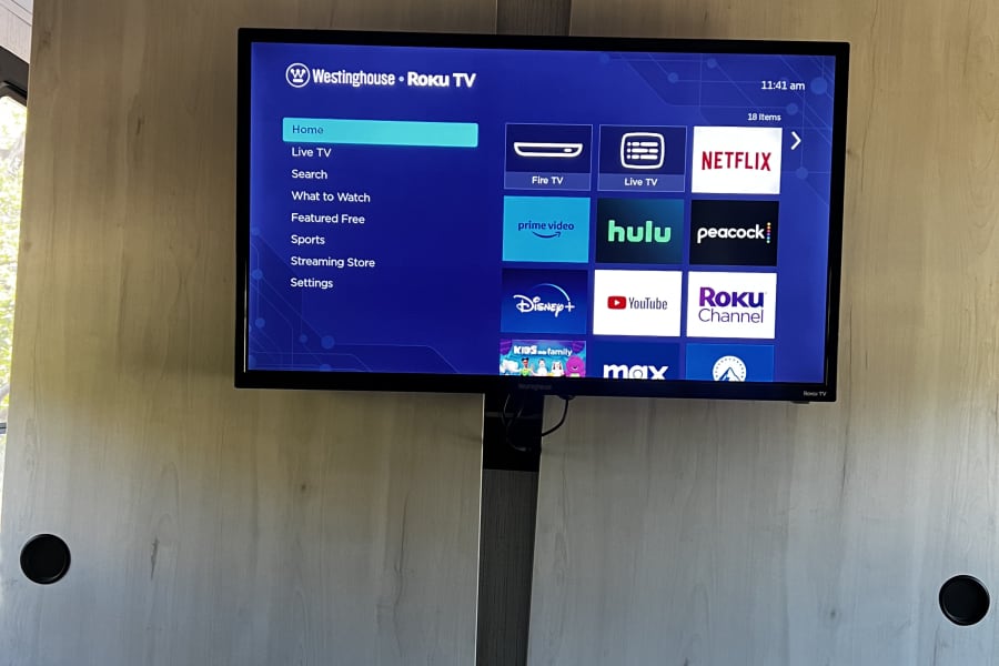 32 in smart tv in master bed