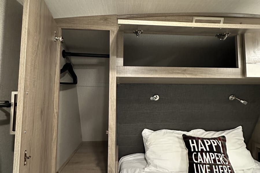 Closet and storage for clothes!
