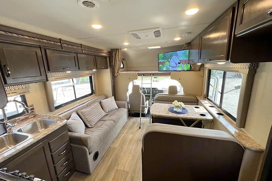 Sofe, Dinette, and Large TV 1 of 2
