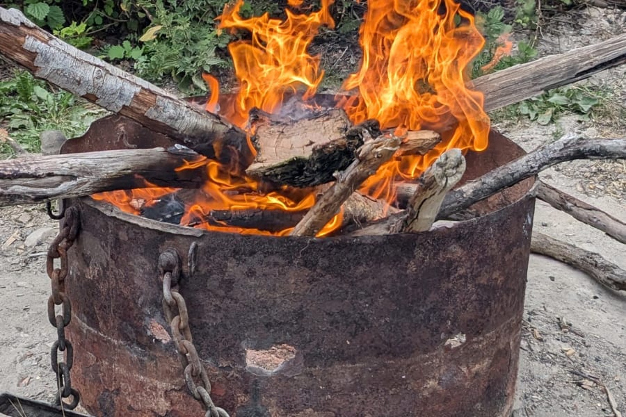ALMOST FREE FIREWOOD. We supply you with enough to dazzle you for 2-3 nights including cool little firestarter balls.