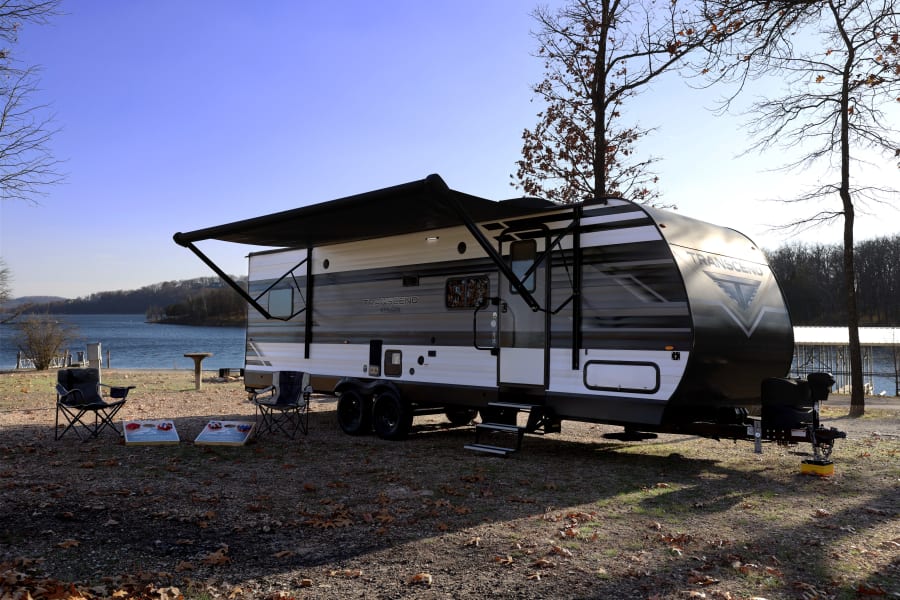 Experience "Loyal" with our 2022 Grand Design Transcend Xplor 251BH located near Table Rock Lake near Branson Missouri and Lake Of The Ozarks. Thank you from us at StoneMountainRVs(dot)com