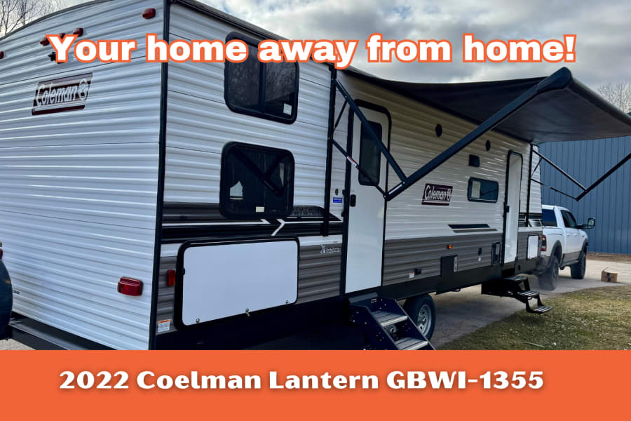 This 2022 Coleman Lantern travel trailer is your home away from home. Perfect for an RV rental or camping adventure.